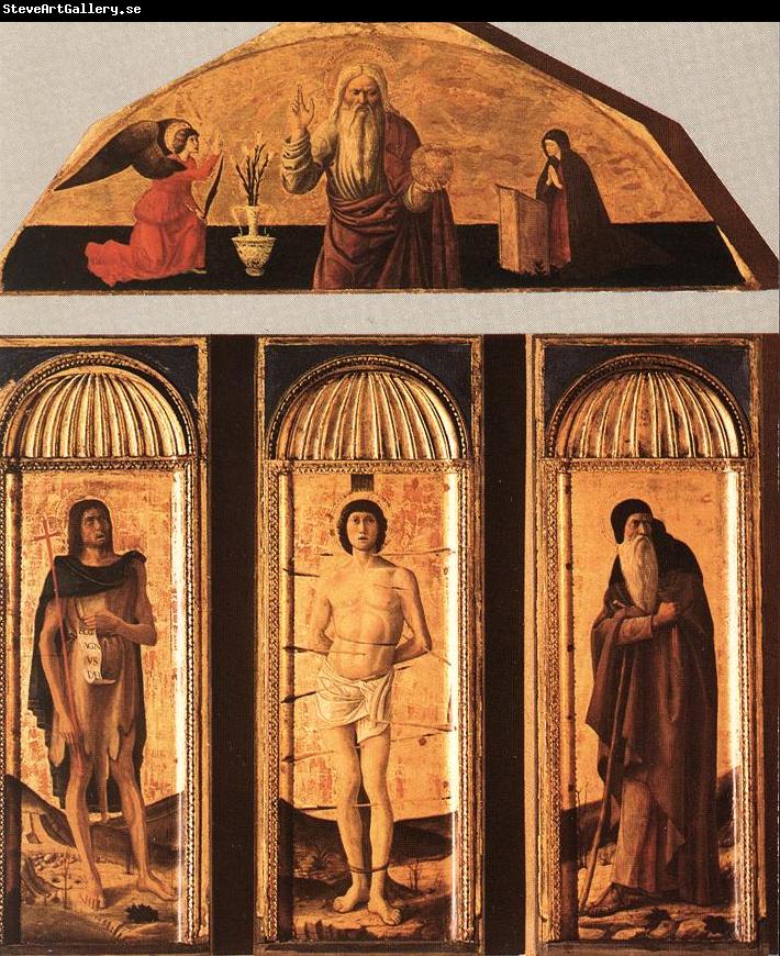 BELLINI, Giovanni St Sebastian Triptych